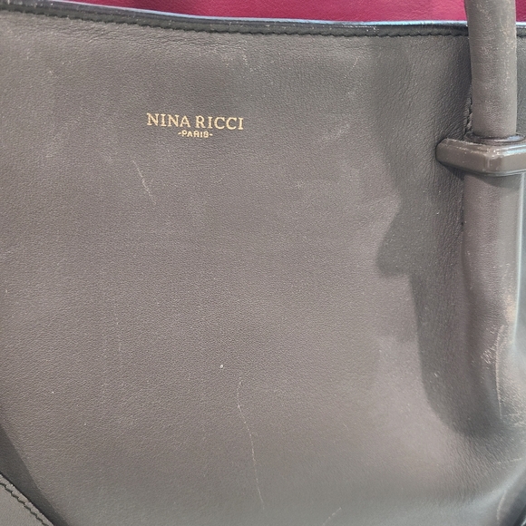 Gorgeous Nina Ricci Gray and Pink Purse - Picture 3 of 14
